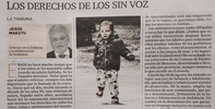 Artículo del Defensor de la Infancia y la Adolescencia de Andalucía: Los derechos de los sin voz