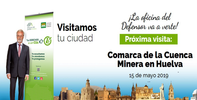 La Oficina de Atención Ciudadana se desplaza a la Cuenca Minera de Huelva este miércoles, 15 de mayo, para atender a la ciudanía