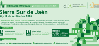 La Oficina de Información y Atención Ciudadana del Defensor del Pueblo andaluz se desplaza a la sierra sur de Jaén para la atención presencial a la ciudadanía