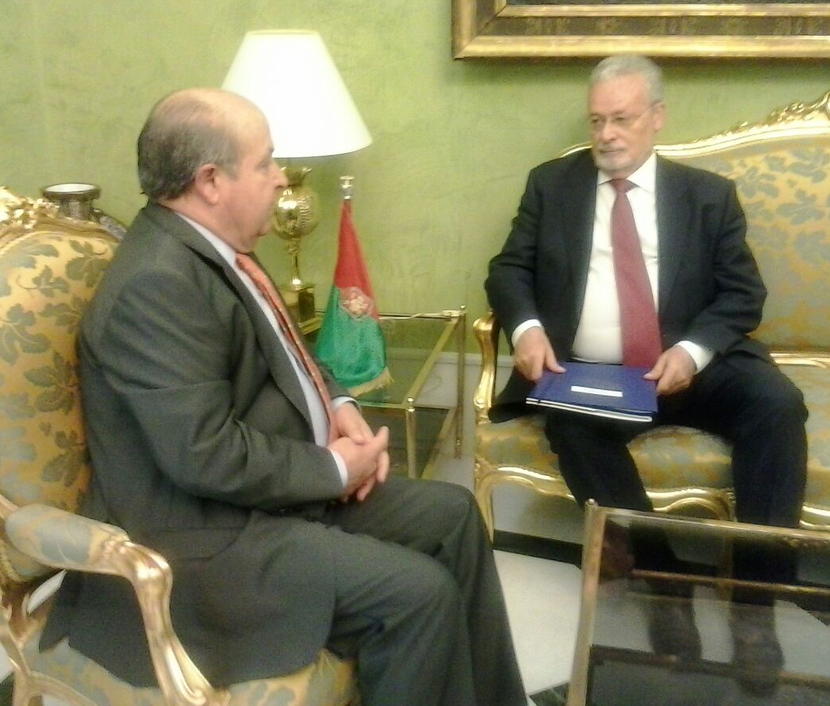 Visita institucional al Ayuntamiento de Granada.