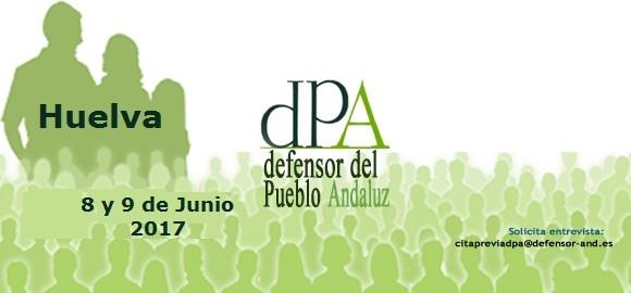 La Oficina de Información del Defensor del Pueblo andaluz se desplaza a la ciudad de Huelva el 8 y 9 de junio
