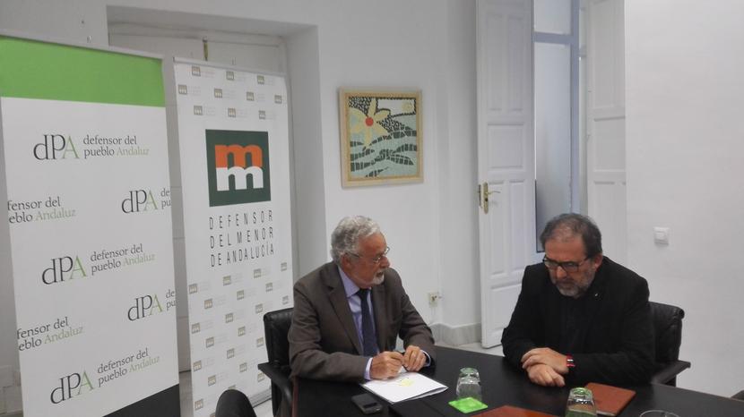 Reunión del Defensor del Pueblo Andaluz con el Defensor de la Audiencia de Canal Sur