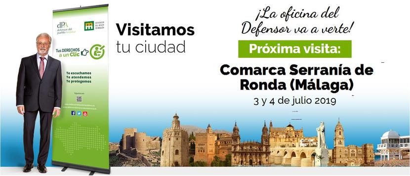 El Defensor del Pueblo atiende a la ciudadanía de la Serranía de Ronda y Casares