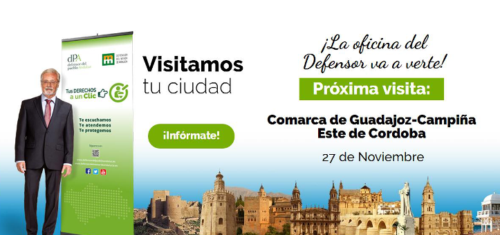 Atendemos a la ciudadania de la comarca cordobesa de Guadajóz-Campiña Este, este 27 de noviembre, en Baena