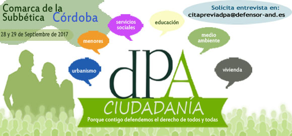 La Oficina de Atención Ciudadana estará en la Subbética cordobesa los días 28 y 29 de septiembre La Oficina de Atención Ciudadana estará en la Subbética cordobesa los días 28 y 29 de septiembre