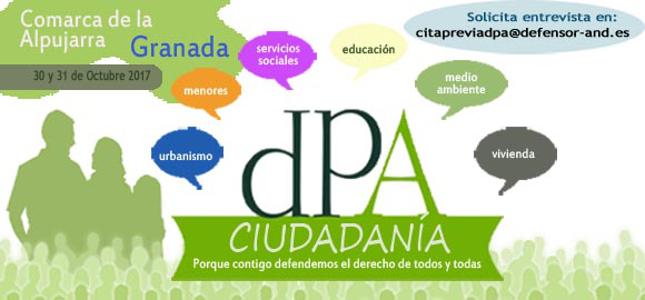 La Oficina de Atención Ciudadana estará en la Alpujarra de Granada los días 30 y 31 de octubre