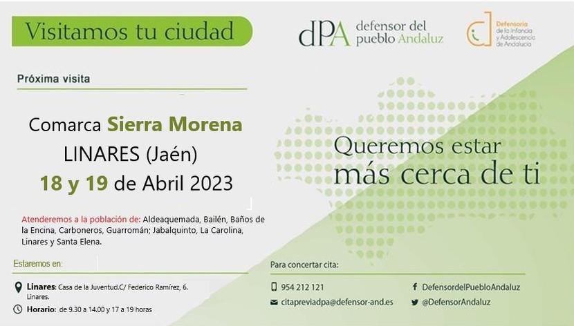 La Oficina de Información y Atención Ciudadana se desplaza a Linares el 18 y 19 de abril