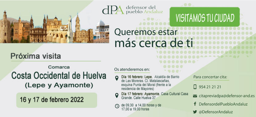 Visita de la Oficina de Información del dPA a Lepe (Huelva)