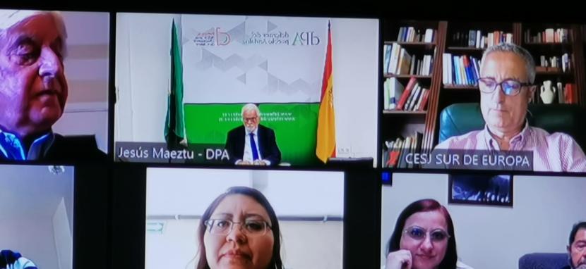 Jesús Maeztu analiza el papel de los defensores ante la COVID en una sesión de la Comisión Nacional de Derechos Humanos de México